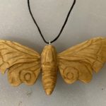 Eyed hawk moth pendant