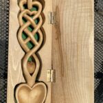 Welsh love spoon in box